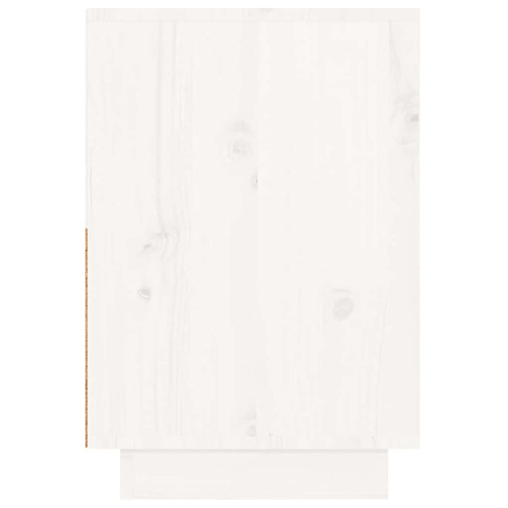 sengeborde 2 stk. 60x34x51 cm massivt fyrretræ hvid