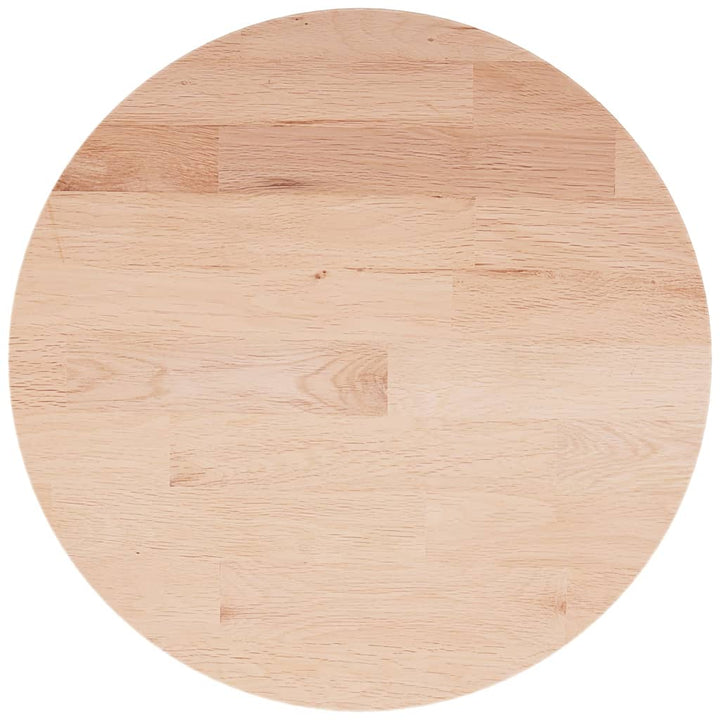 rund bordplade Ø50x1,5 cm ubehandlet massivt egetræ