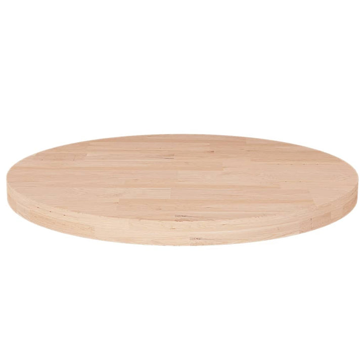 rund bordplade Ø30x2,5 cm ubehandlet massivt egetræ
