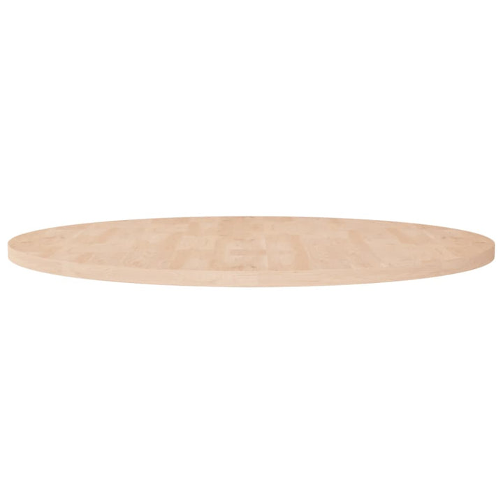 rund bordplade Ø90x2,5 cm ubehandlet massivt egetræ