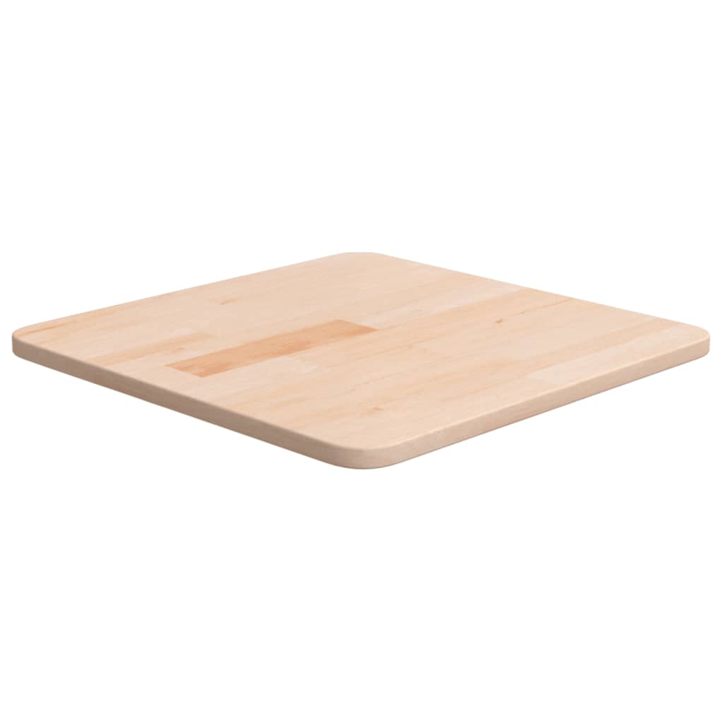 firkantet bordplade 40x40x1,5 cm ubehandlet massivt egetræ