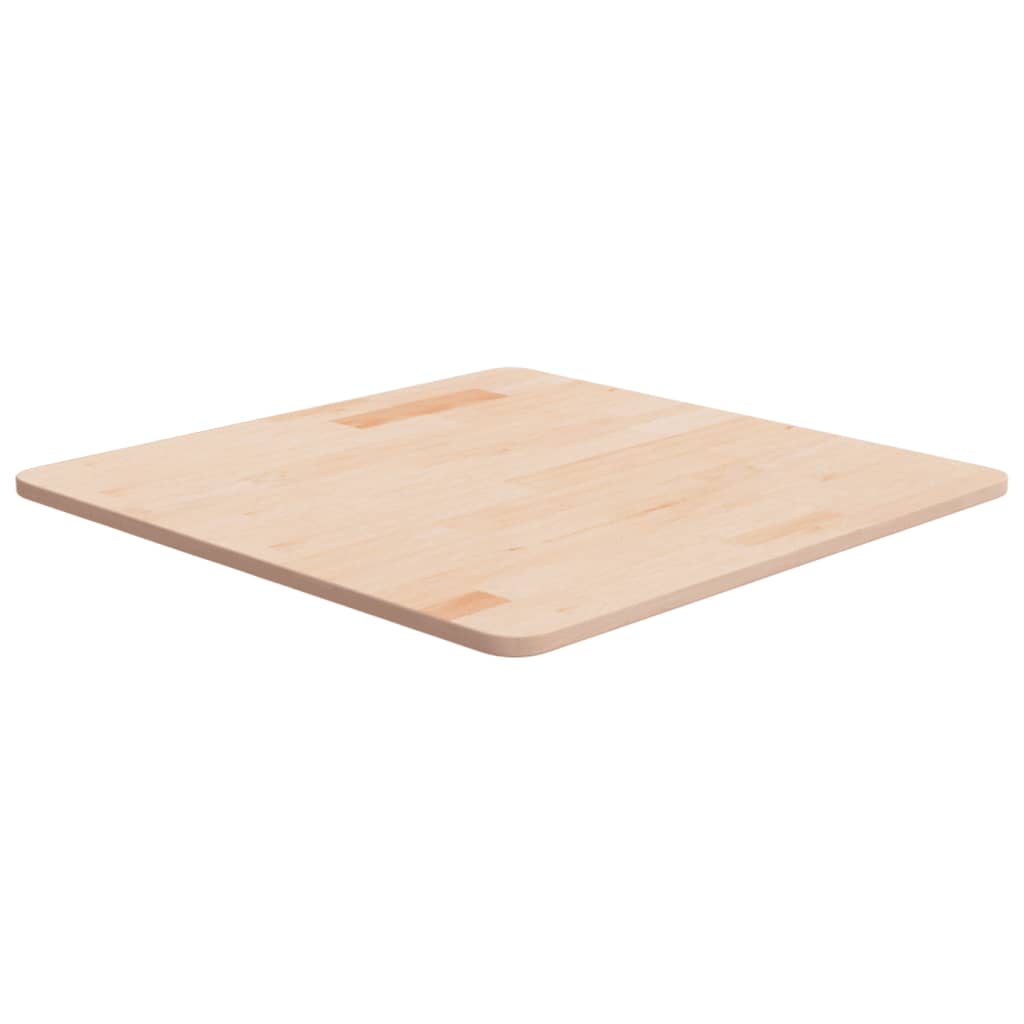 firkantet bordplade 60x60x1,5 cm ubehandlet massivt egetræ