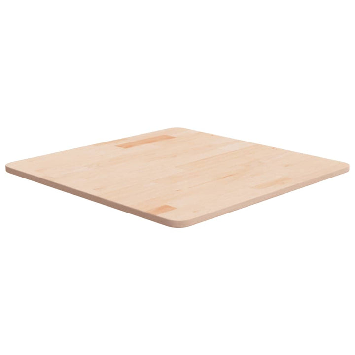 firkantet bordplade 60x60x1,5 cm ubehandlet massivt egetræ