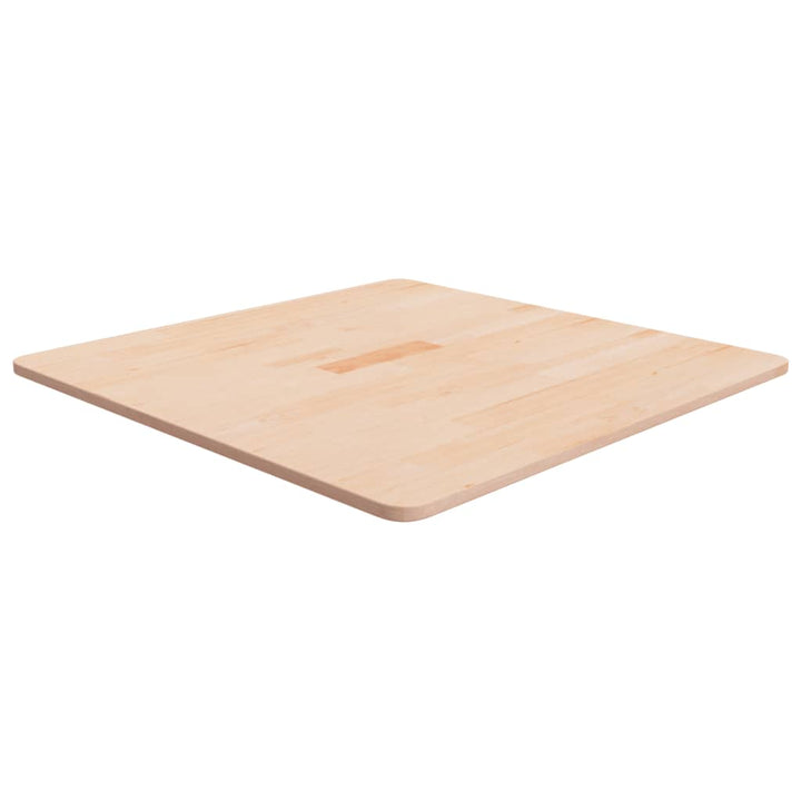 firkantet bordplade 70x70x1,5 cm ubehandlet massivt egetræ