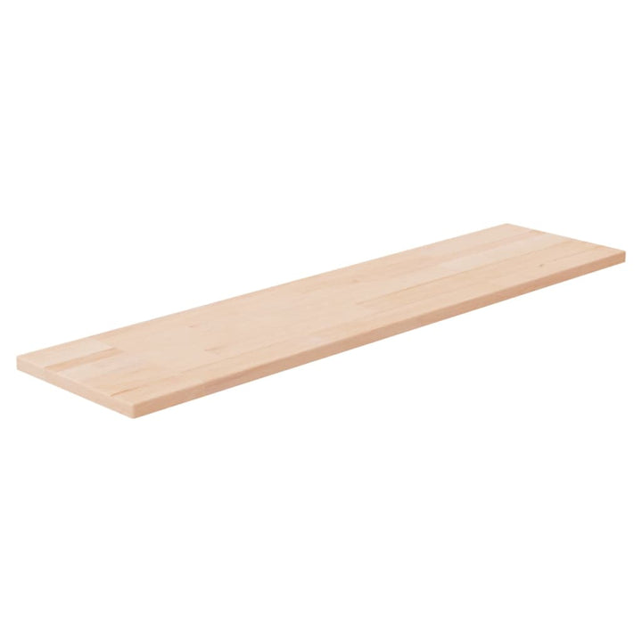 hyldeplade 80x20x1,5 cm ubehandlet massivt egetræ