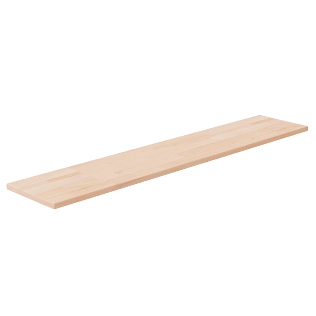 hyldeplade 100x20x1,5 cm ubehandlet massivt egetræ