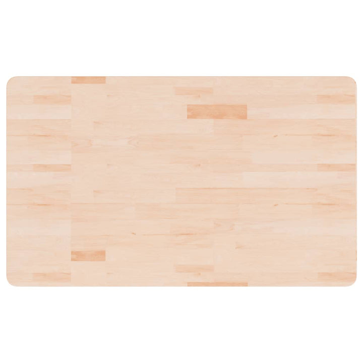 bordplade til badeværelse 100x60x1,5 cm massivt træ ubehandlet