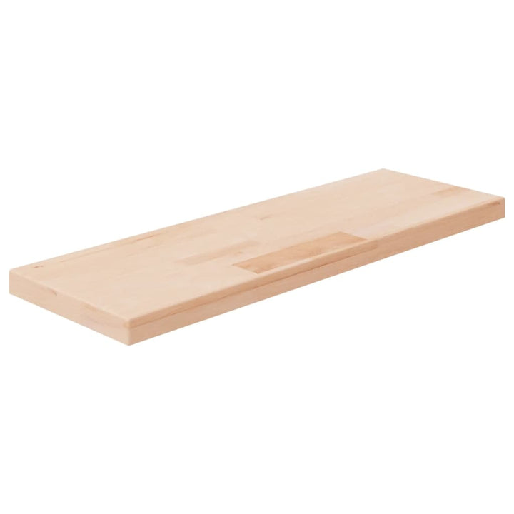 hyldeplade 60x20x2,5 cm ubehandlet massivt egetræ