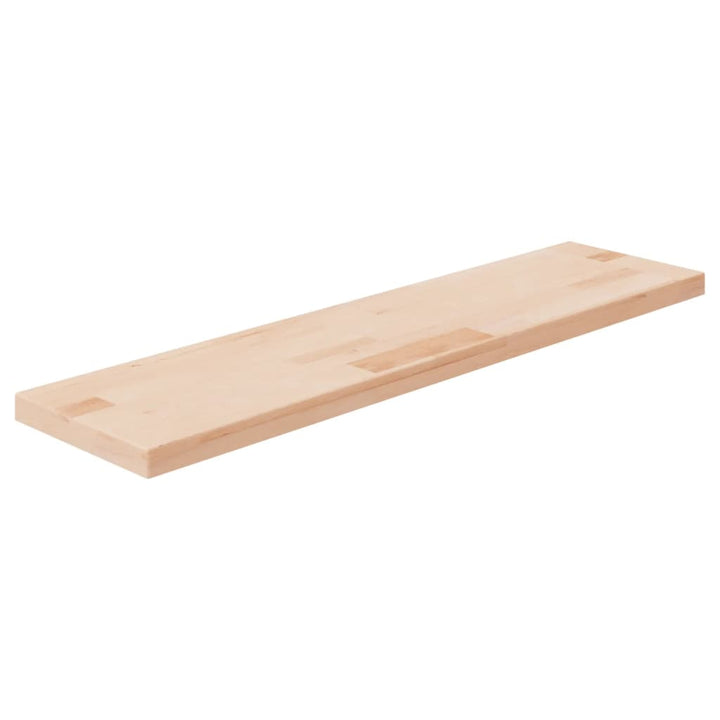 hyldeplade 80x20x2,5 cm ubehandlet massivt egetræ