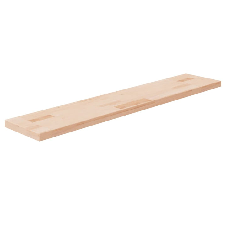 hyldeplade 100x20x2,5 cm ubehandlet massivt egetræ