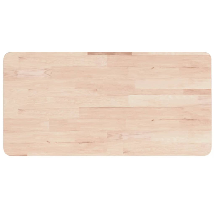 bordplade til badeværelse 80x40x2,5 cm massivt træ ubehandlet