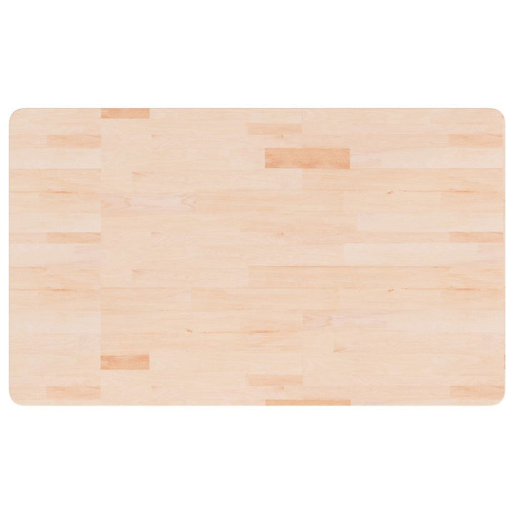 bordplade til badeværelse 100x60x2,5 cm massivt træ ubehandlet