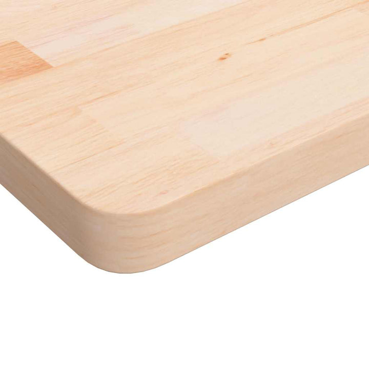 firkantet bordplade 80x80x4 cm ubehandlet massivt egetræ