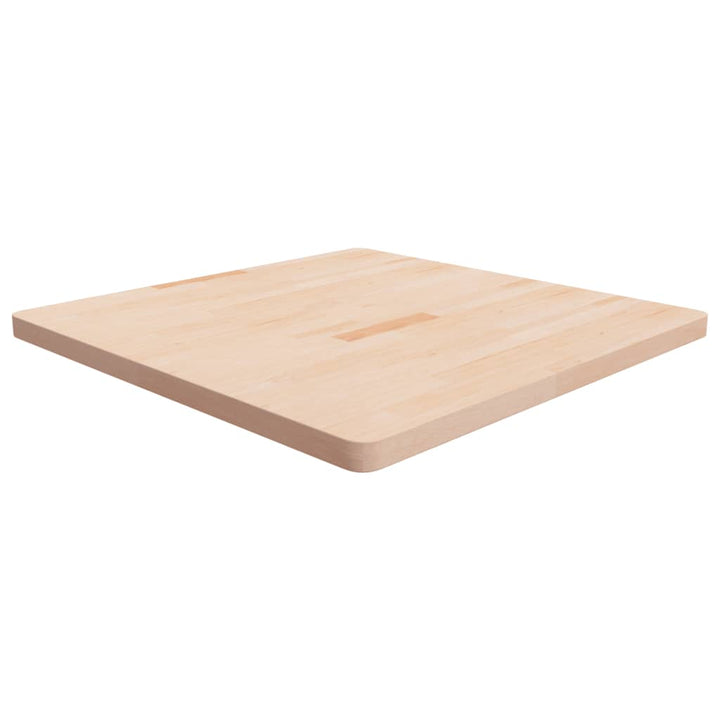 firkantet bordplade 90x90x4 cm ubehandlet massivt egetræ
