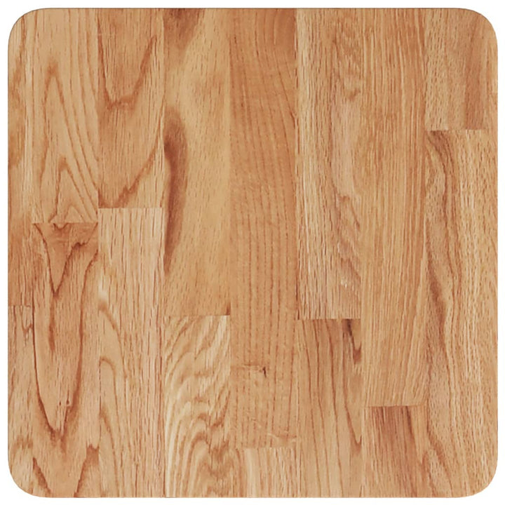 firkantet bordplade 40x40x1,5 cm behandlet massivt eg lysebrun