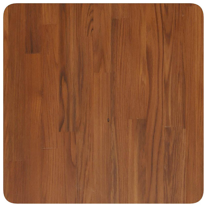 firkantet bordplade 50x50x1,5 cm behandlet massivt eg mørkebrun