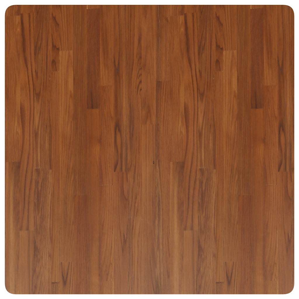 firkantet bordplade 90x90x1,5 cm behandlet massivt eg mørkebrun