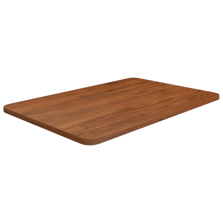 bordplade til badeværelse 60x40x1,5 cm massivt træ mørkebrun