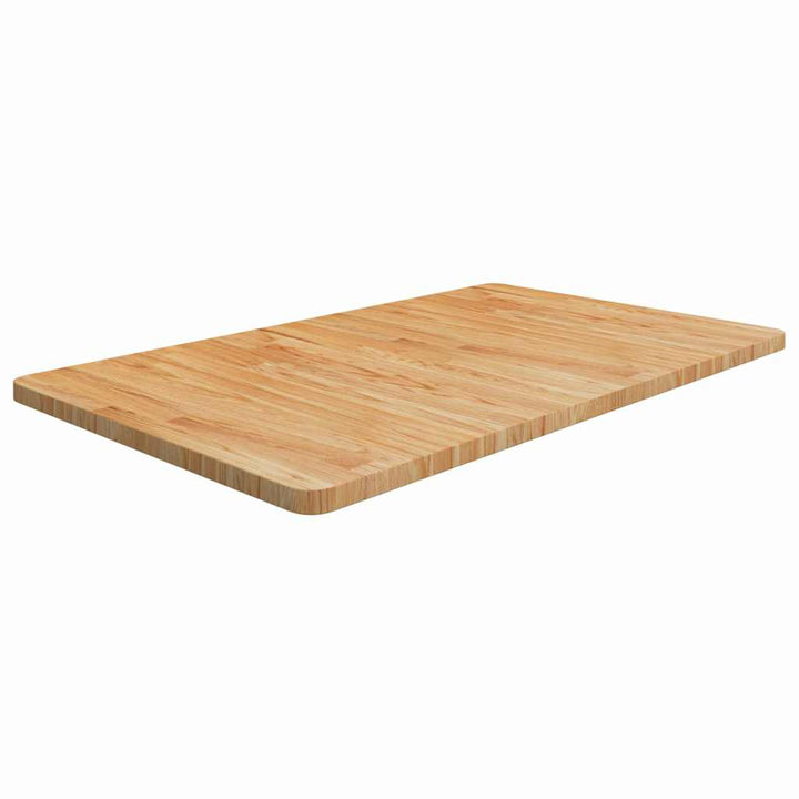 bordplade til badeværelse 100x60x2,5 cm massivt træ lysebrun