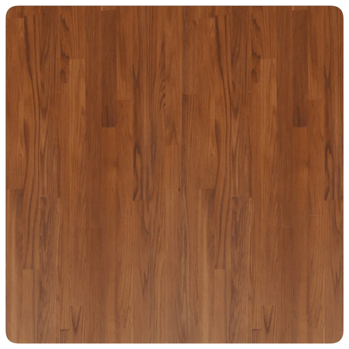 firkantet bordplade 90x90x2,5 cm behandlet massivt eg mørkebrun