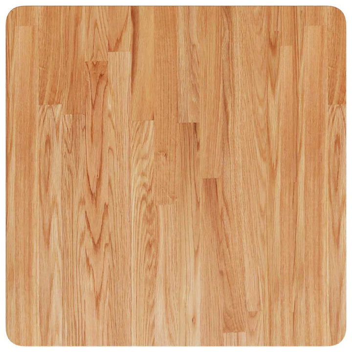 firkantet bordplade 60x60x4 cm behandlet massivt eg lysebrun