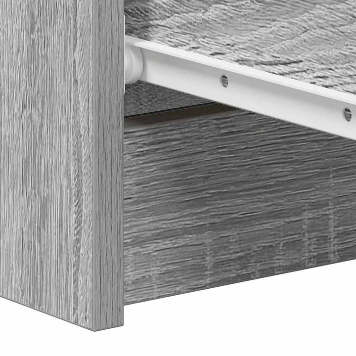 kommode 60x35x98,5 cm konstrueret træ grå sonoma-eg