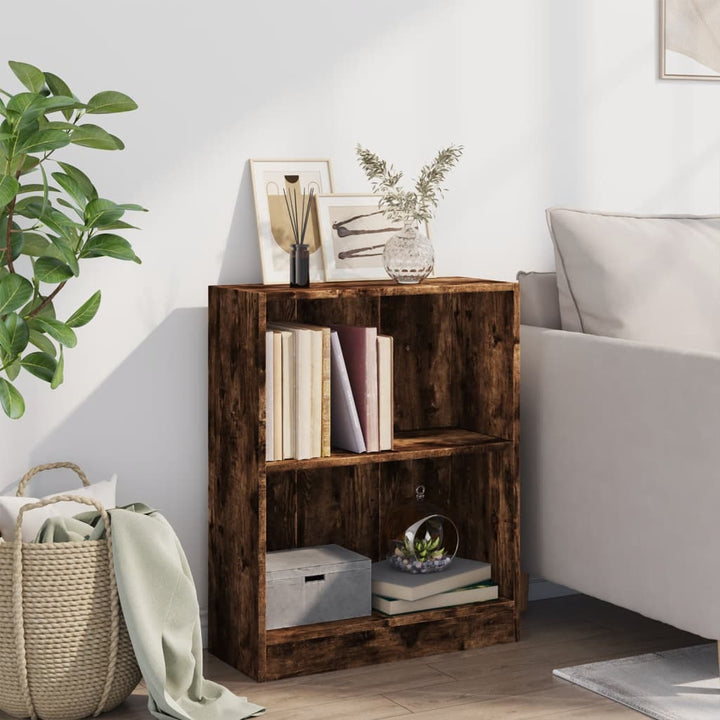 bogreol 60x24x76 cm konstrueret træ sonoma-egetræsfarve