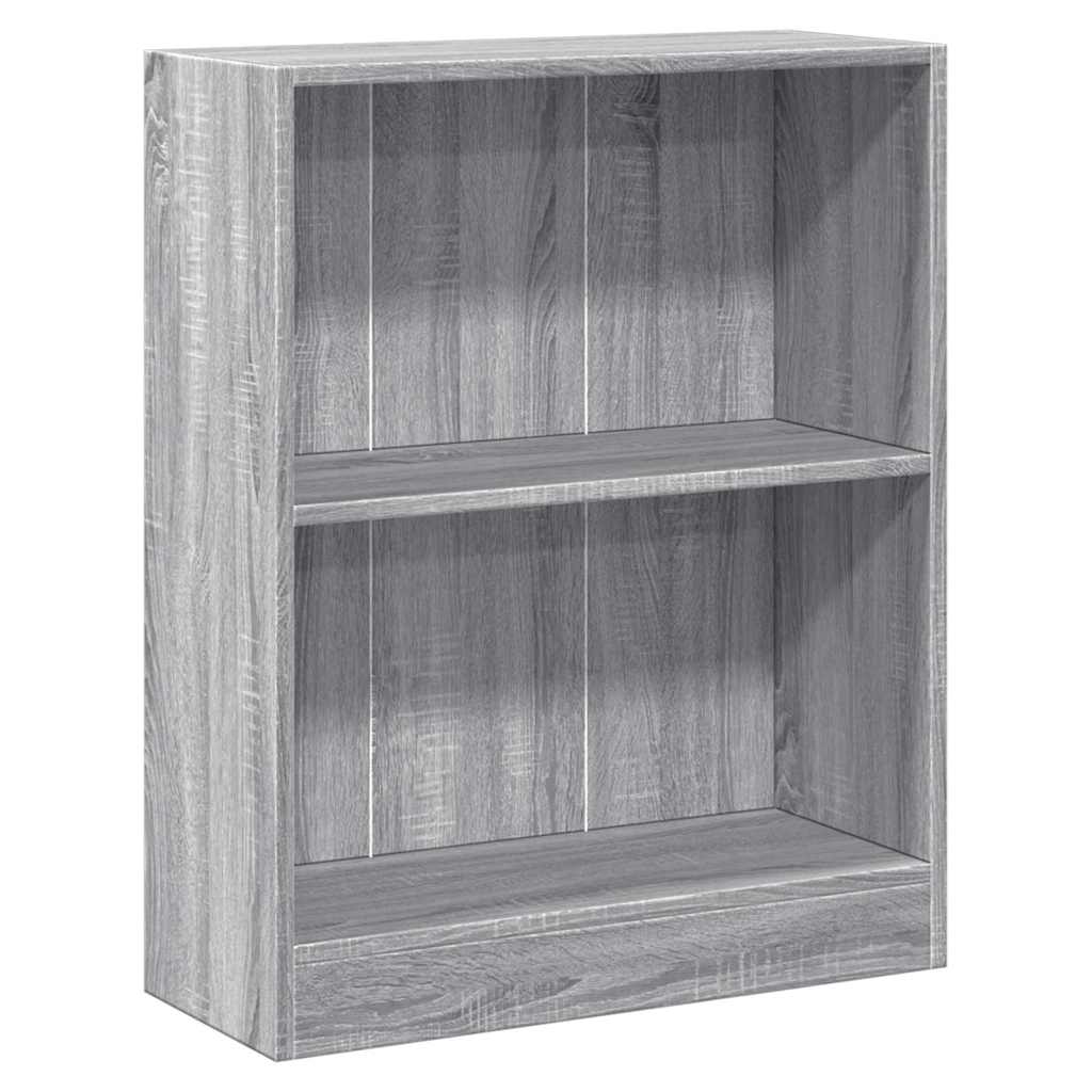 bogreol 60x24x76 cm konstrueret træ grå sonoma-eg