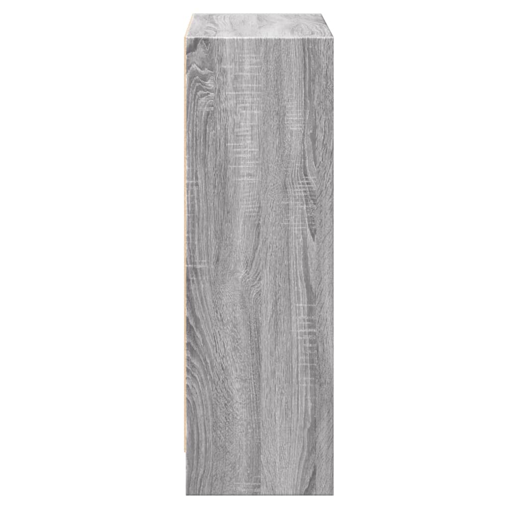 bogreol 60x24x76 cm konstrueret træ grå sonoma-eg