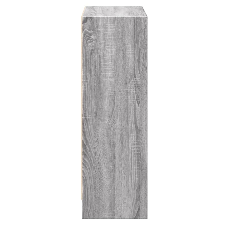 bogreol 60x24x76 cm konstrueret træ grå sonoma-eg
