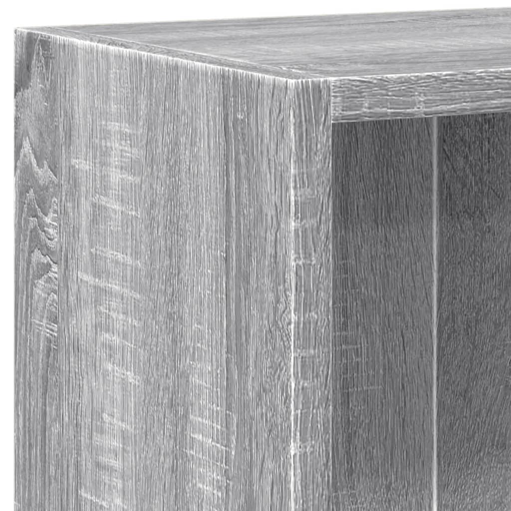 bogreol 60x24x76 cm konstrueret træ grå sonoma-eg