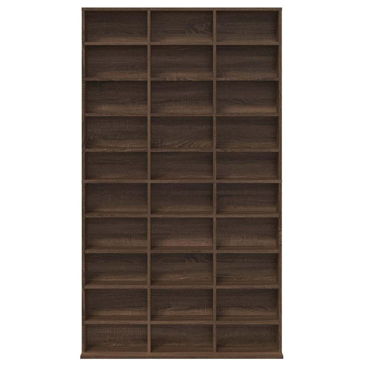 reol 102x23x177,5 cm konstrueret træ brun egetræsfarve