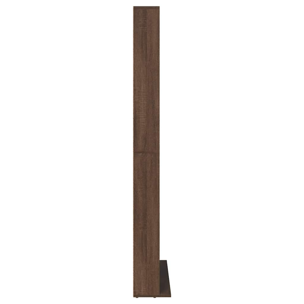 reol 102x23x177,5 cm konstrueret træ brun egetræsfarve