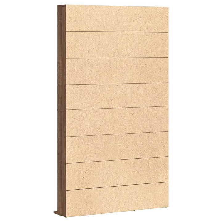reol 102x23x177,5 cm konstrueret træ brun egetræsfarve