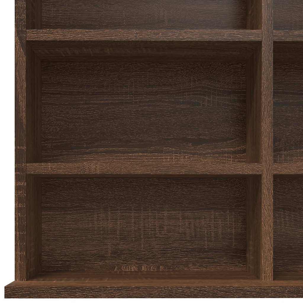 reol 102x23x177,5 cm konstrueret træ brun egetræsfarve