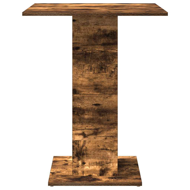 bistrobord 60x60x75 cm konstrueret træ røget egetræsfarve