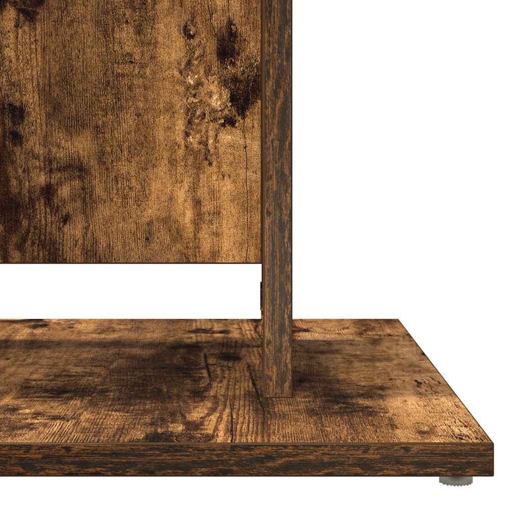 bistrobord 60x60x75 cm konstrueret træ røget egetræsfarve