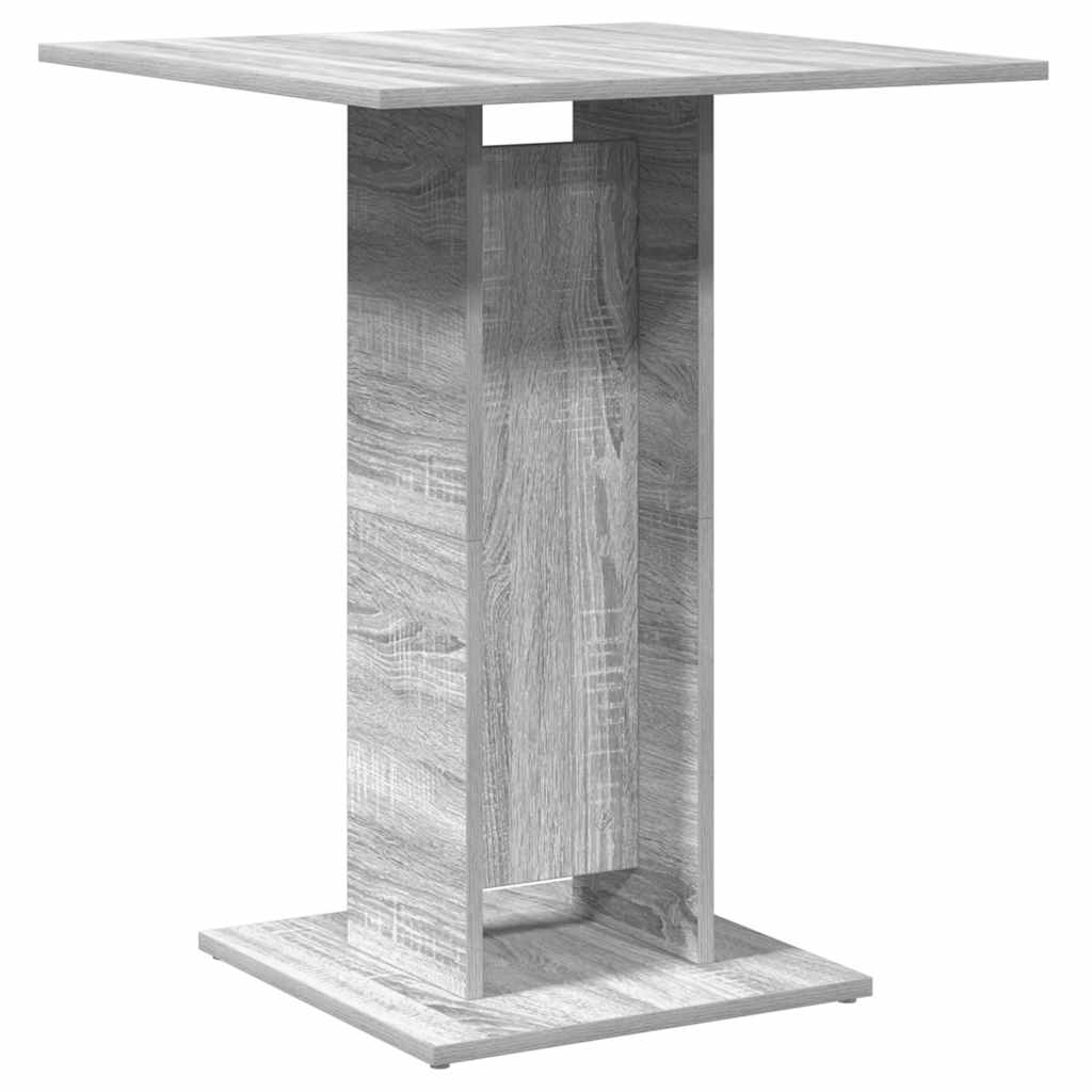 bistrobord 60x60x75 cm konstrueret træ grå sonoma-eg