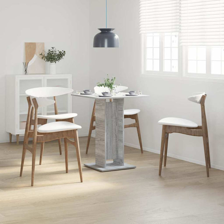 bistrobord 60x60x75 cm konstrueret træ grå sonoma-eg