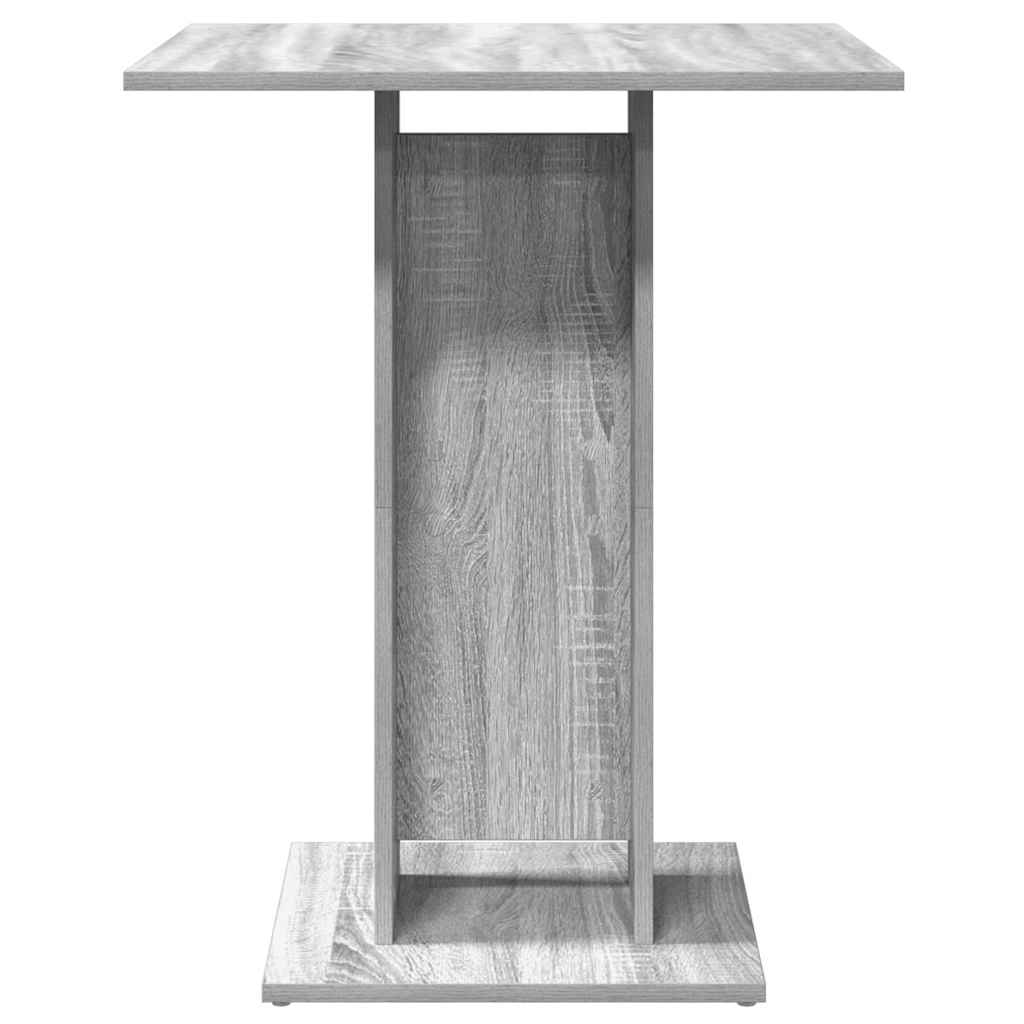 bistrobord 60x60x75 cm konstrueret træ grå sonoma-eg