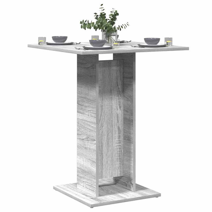 bistrobord 60x60x75 cm konstrueret træ grå sonoma-eg