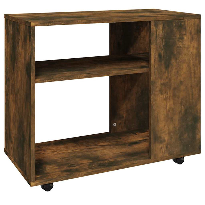 sidebord 70x35x55 cm konstrueret træ røget egetræsfarve