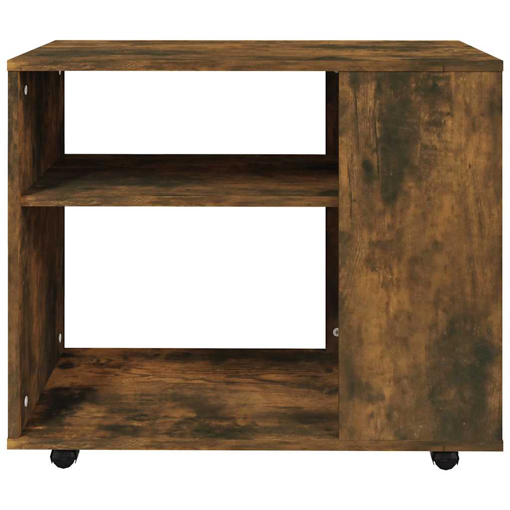 sidebord 70x35x55 cm konstrueret træ røget egetræsfarve