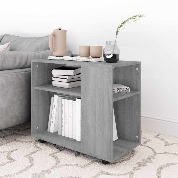sidebord 70x35x55 cm konstrueret træ grå sonoma-eg