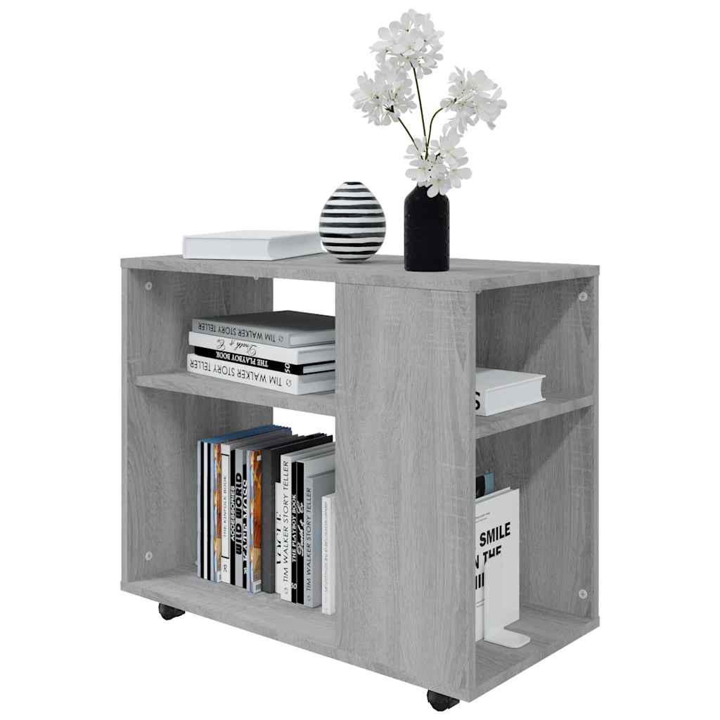 sidebord 70x35x55 cm konstrueret træ grå sonoma-eg