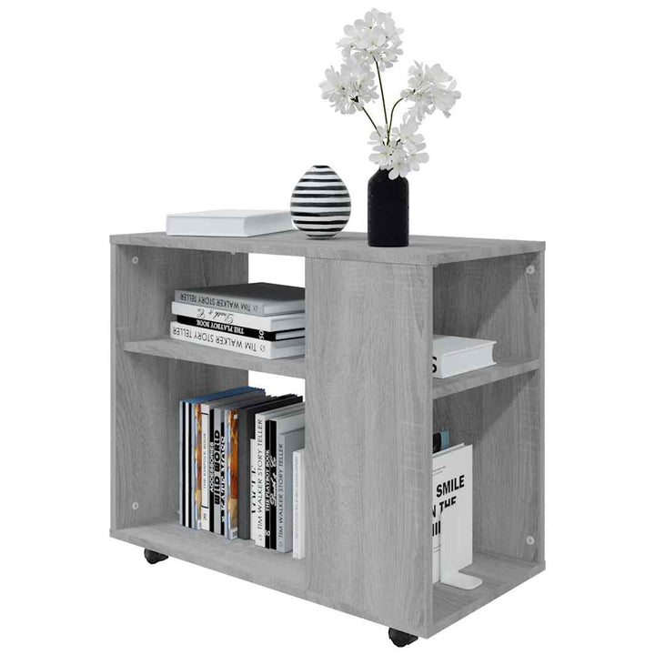 sidebord 70x35x55 cm konstrueret træ grå sonoma-eg