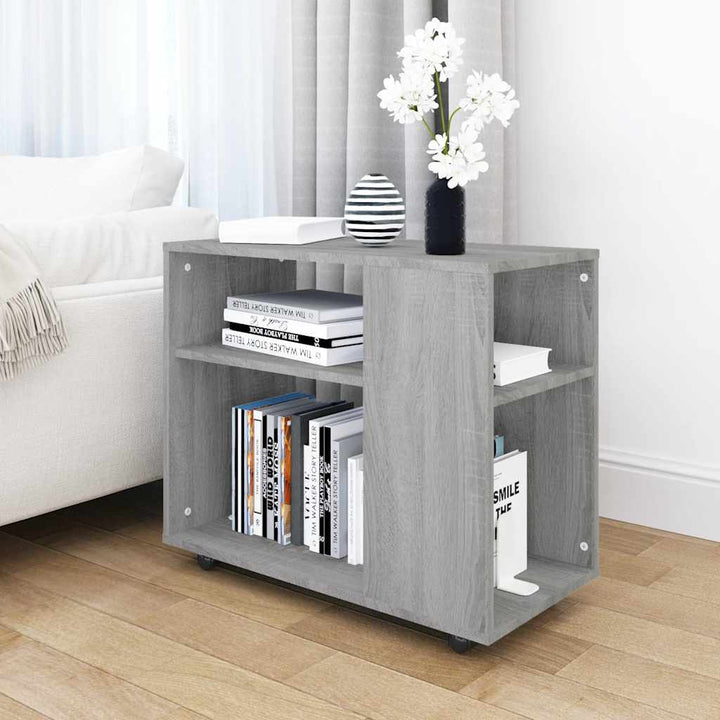 sidebord 70x35x55 cm konstrueret træ grå sonoma-eg