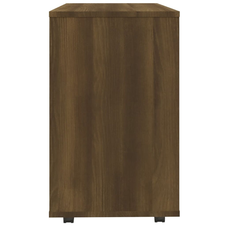 sidebord 70x35x55 cm konstrueret træ brun egetræsfarve