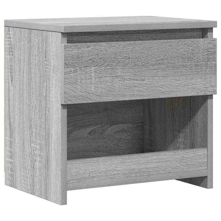 sengebord 40x30x39 cm konstrueret træ grå sonoma-eg