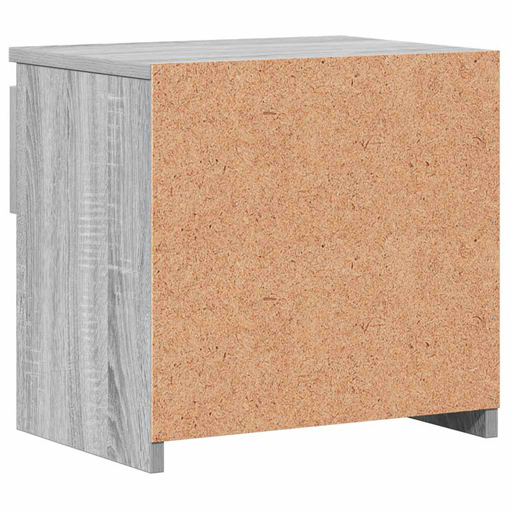 sengeborde 2 stk. 40x30x39 cm konstrueret træ grå sonoma-eg